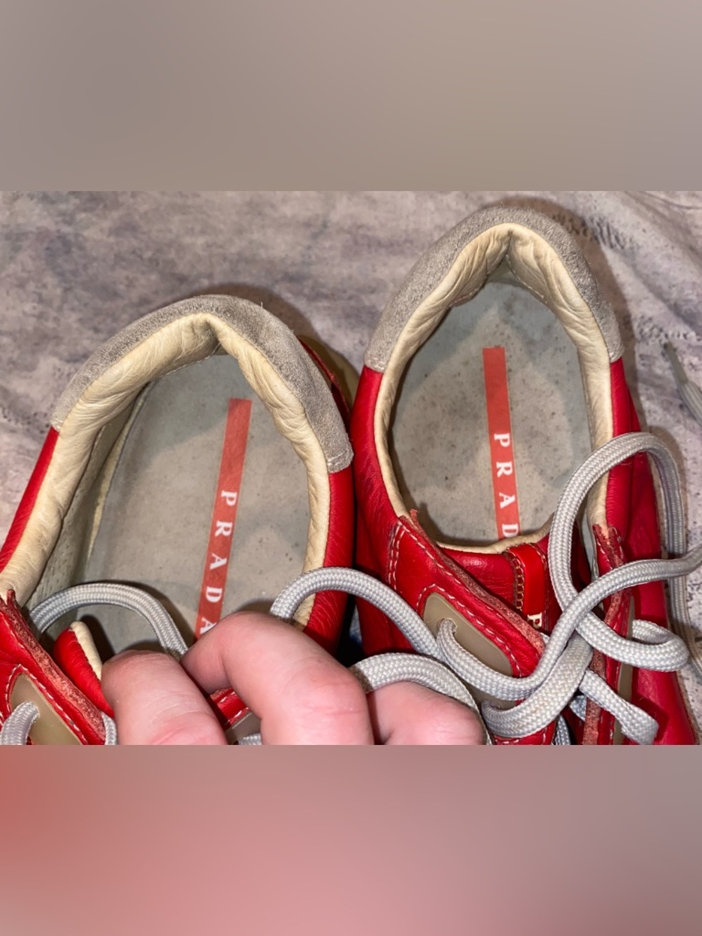 Vintage 90s Y2K Prada America’s Cup Sneakers Trainers Leather Suede 11 US 10 UK - Picture 7 of 9